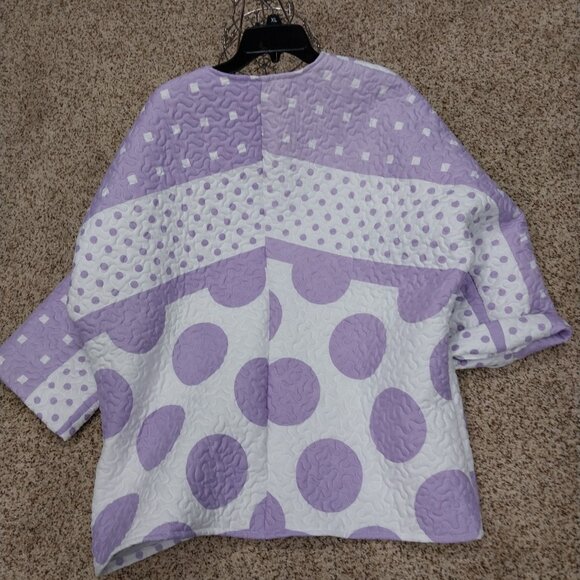 3277 Size XL/1X Quilted Bog Coat, Made From a Hand Sewn Quilt. Soft and Warm.NWT - Picture 8 of 8
